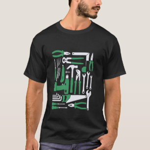 Camiseta Conjunto de herramientas de ferretería para artesa
