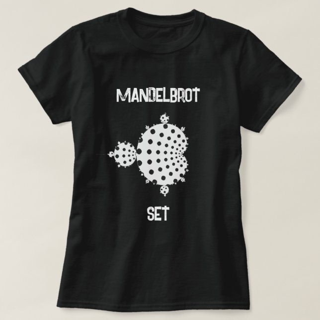 Camiseta Conjunto de mandelbrot completo (Diseño del anverso)