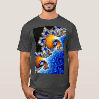 Camiseta Conjunto de mandelbrot de doble espiral satelital