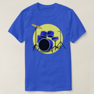 CAMISETA CONJUNTO DE MEDICAMENTOS AZULES CREATIVOS Y CÍRCU