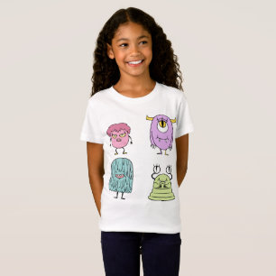 Camiseta Conjunto de Monstruos Coloridos – Diseño de Monstr