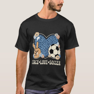 Camiseta Conjunto de mujer amante del fútbol de estampado d