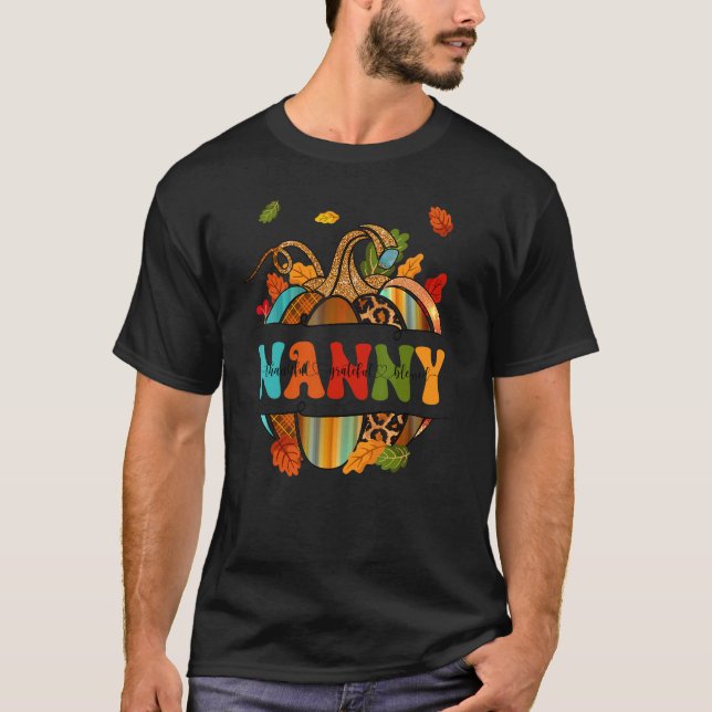 Camiseta Conjunto de Otoño Nanny Agradecida Agradecida Bend (Anverso)