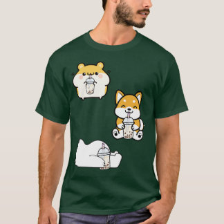 Camiseta Conjunto de Pegatinas de té de Boba