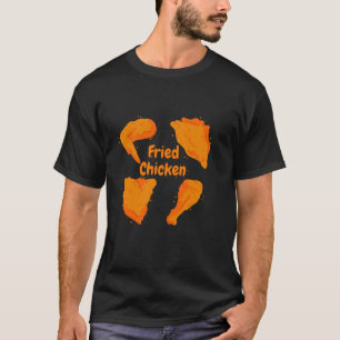 Camiseta Conjunto de Pollo Frito Pierna Muslo Ala Amantes d
