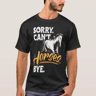 Camiseta Conjunto de propietario de equitación ecuestre par