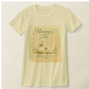 Camiseta Conjunto de ropa para baby shower de patito Waggle