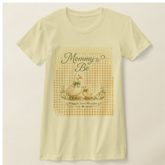 Camiseta Conjunto de ropa para baby shower de patito Waggle