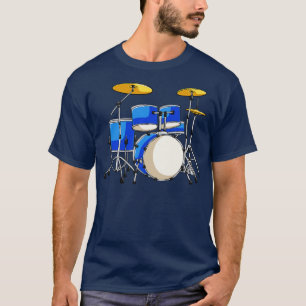 Camiseta Conjunto de tambores Batería Baterista Rock