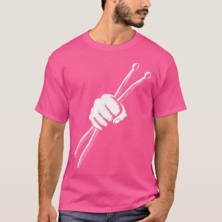 Camiseta Conjunto de tambores Palillos de tambor cool Bater