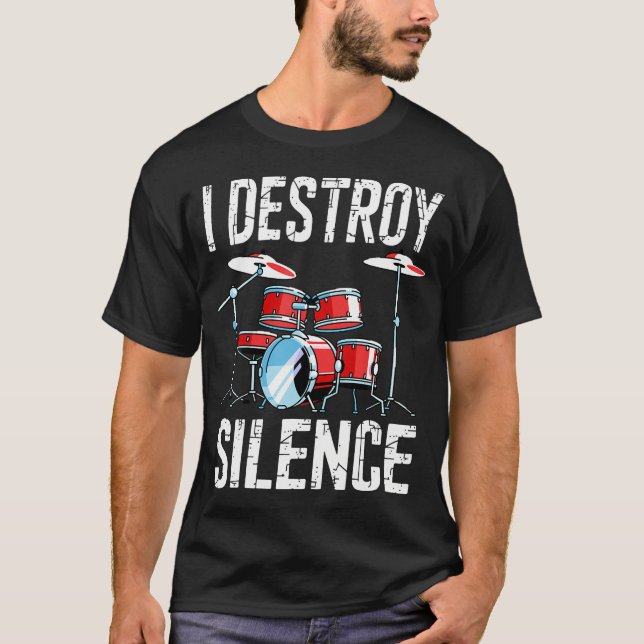 Camiseta Conjunto de tambores Rompo el Silencio Batería Div (Anverso)
