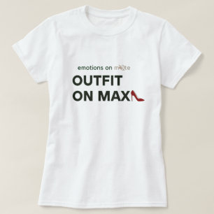 Camiseta Conjunto en tacón rojo de moda Max