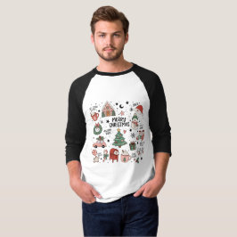 Camiseta Conjunto Navideño de Invierno Adorable