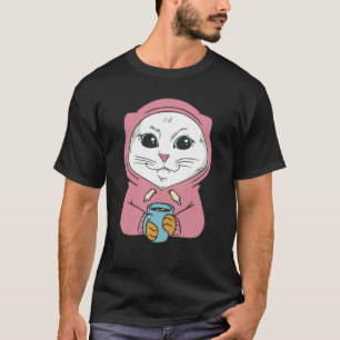 Camiseta Conjunto para gatos gato Maine Coon blanco