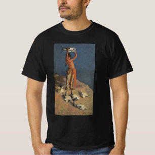 Camiseta Conjurando el búfalo por Frederic Remington