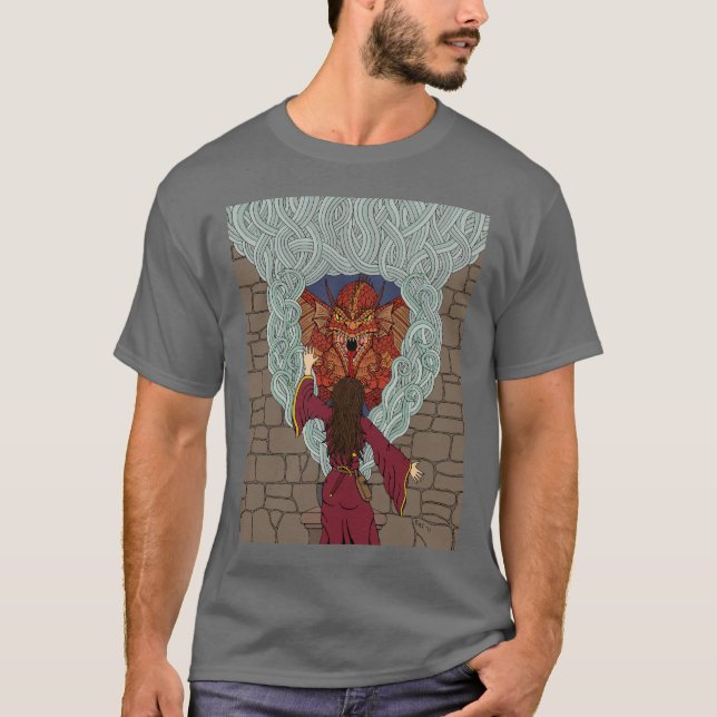 Camiseta Conjurando el Dragón (Anverso)