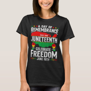 Camiseta Conmemoración celebrar libertad juneteenth negro