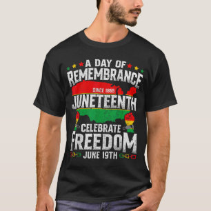 Camiseta Conmemoración celebrar libertad juneteenth negro