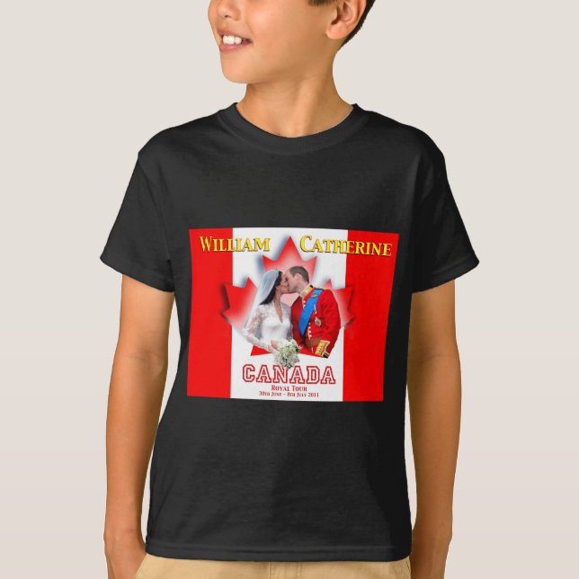 Camiseta Conmemoración de la Gira Real de William & Catheri (Anverso)
