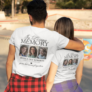Camiseta conmemorativa de 3 fotos – Ausente pero n