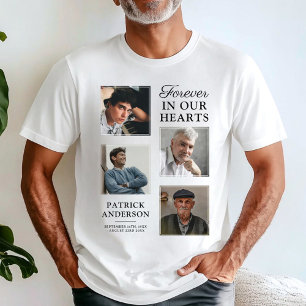 Camiseta conmemorativa de 4 fotos cuadradas