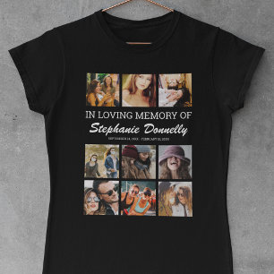 Camiseta conmemorativa de 9 fotos - En memoria que