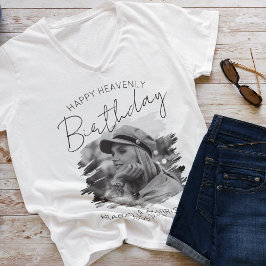 Camiseta conmemorativa de cumpleaños con foto eleg