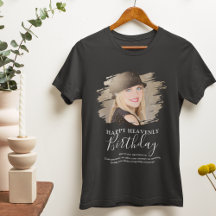 Camiseta conmemorativa de cumpleaños tributo fotog