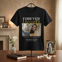 Camiseta conmemorativa de funeral de oro negro per