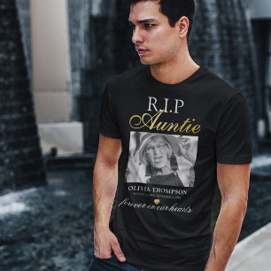 Camiseta conmemorativa de la foto de la tía R.I.P