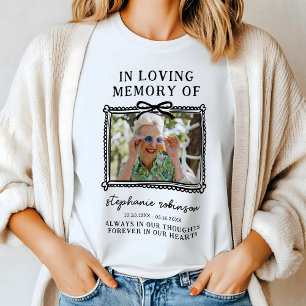 Camiseta conmemorativa de marco de lazo – Siempre 