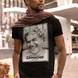 Camiseta conmemorativa de retrato en memoria amoro