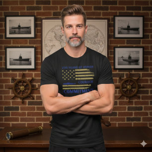 Camiseta conmemorativa de submarino por el 250 ani