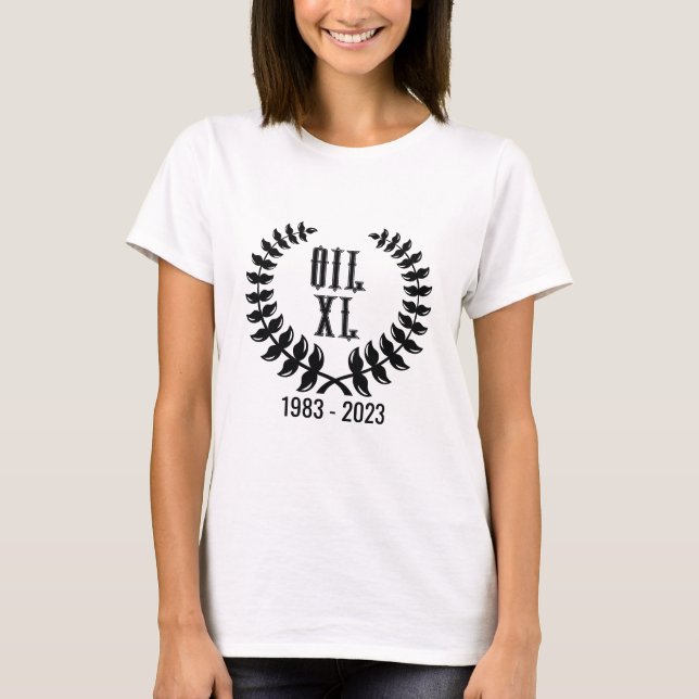 Camiseta conmemorativa del 40 aniversario del PETR (Anverso)