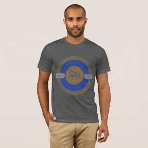 Camiseta conmemorativa del logotipo del 20yr de