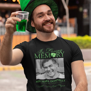 Camiseta conmemorativa del trébol irlandés con fot