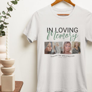 Camiseta conmemorativa elegante de 4 fotos