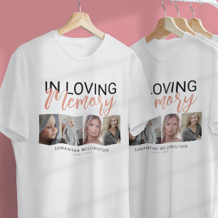 Camiseta conmemorativa elegante de 4 fotos