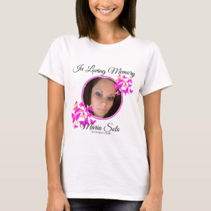 Camiseta conmemorativa funeral mariposas