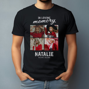 Camiseta conmemorativa moderna de 4 fotos – In Mem