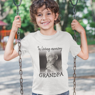 Camiseta conmemorativa moderna para niños con foto