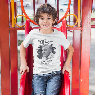 Camiseta conmemorativa moderna para niños y abuelo