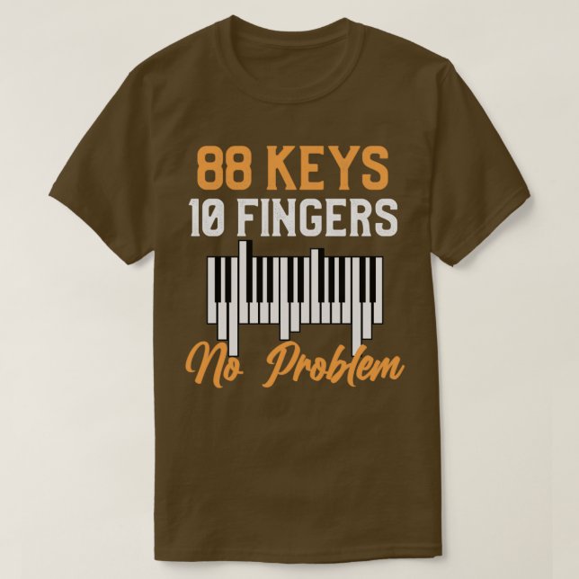 Camiseta Conmovedor músico pianista de jugador de Ivory Key (Diseño del anverso)