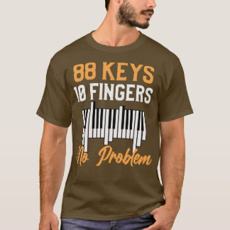 Camiseta Conmovedor músico pianista de jugador de Ivory Key