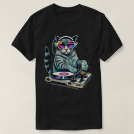 Camiseta Conmutación de gato DJ