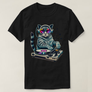 Camiseta Conmutación de gato DJ