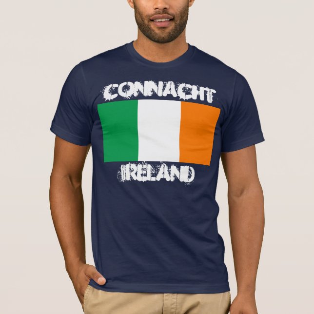 Camiseta Connacht, Irlanda con bandera irlandesa (Anverso)