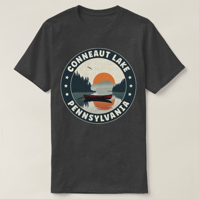 Camiseta Conneaut Lake Pennsylvania Sunset (Diseño del anverso)