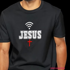 Camiseta "Connect with Jesus" Christian design idea