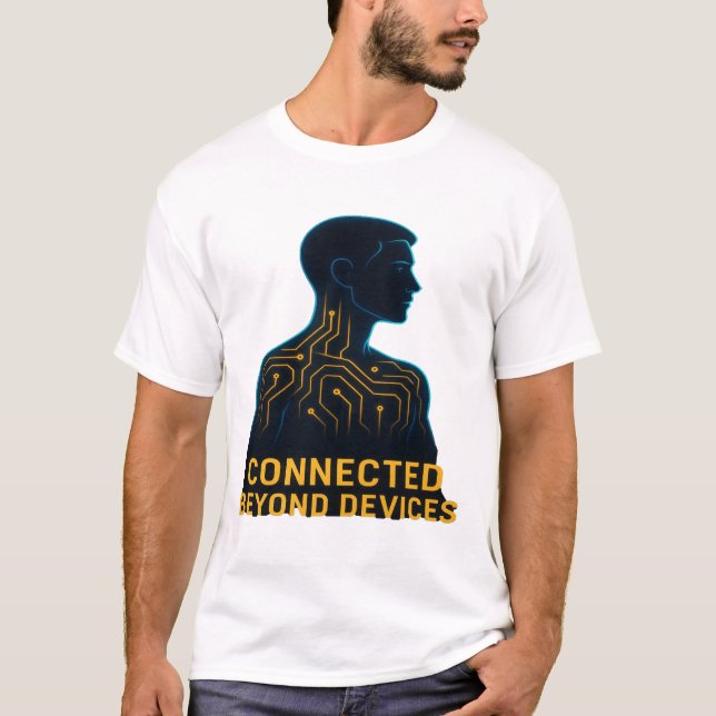 Camiseta Connected Beyond Devices - Digital Age Philosophy  (Anverso)